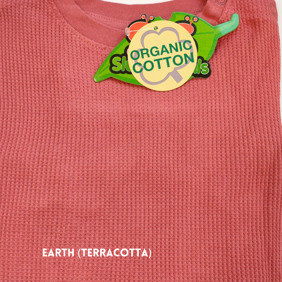 Slugs & Snails - Organic Waffles - LS Top - Earth (Adult Sizes)