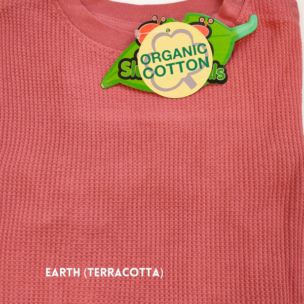Slugs & Snails - Organic Waffles - LS Top - Earth (Adult Sizes)