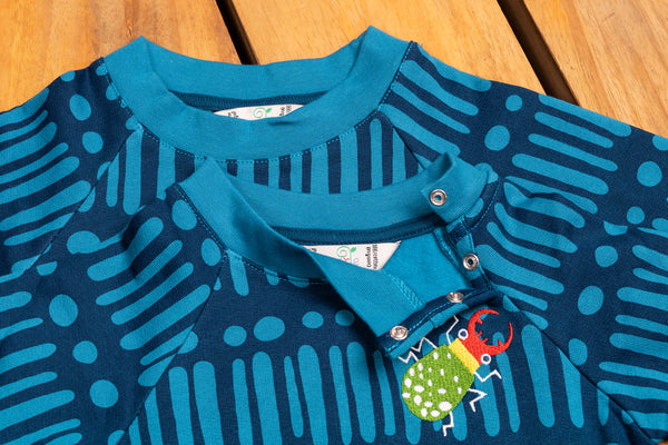 Merle - Raglan Sweater Dress - Stag Beetle