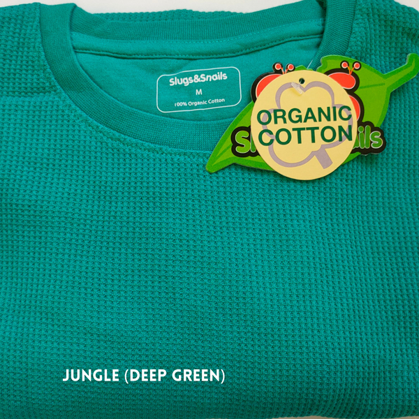 Slugs & Snails - Organic Waffles - LS Top - Jungle (Adult Sizes)