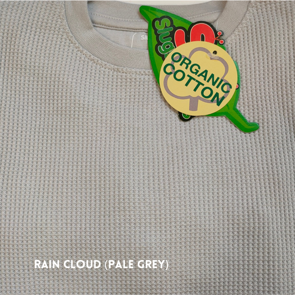 Slugs & Snails - Organic Waffles - LS Top - Rain Cloud (Adult Sizes)