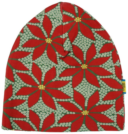 PRICE DROP * Duns Sweden - Double Layer Hat - Poinsettia - Dark Green