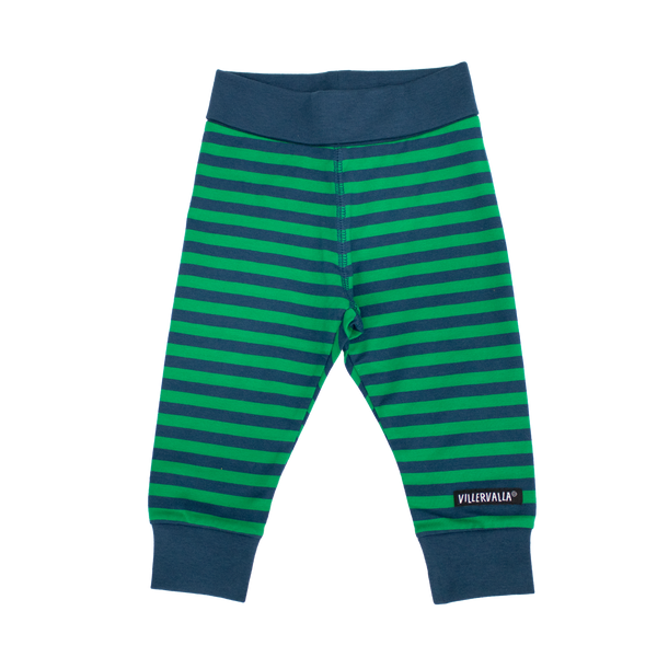 Villervalla - Comfy Pants - Stripes - Palm/Marine