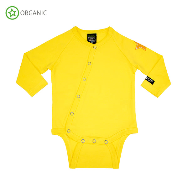 PRICE DROP * Villervalla - Solid Basics - LS Bodysuit - Sun (Yellow)