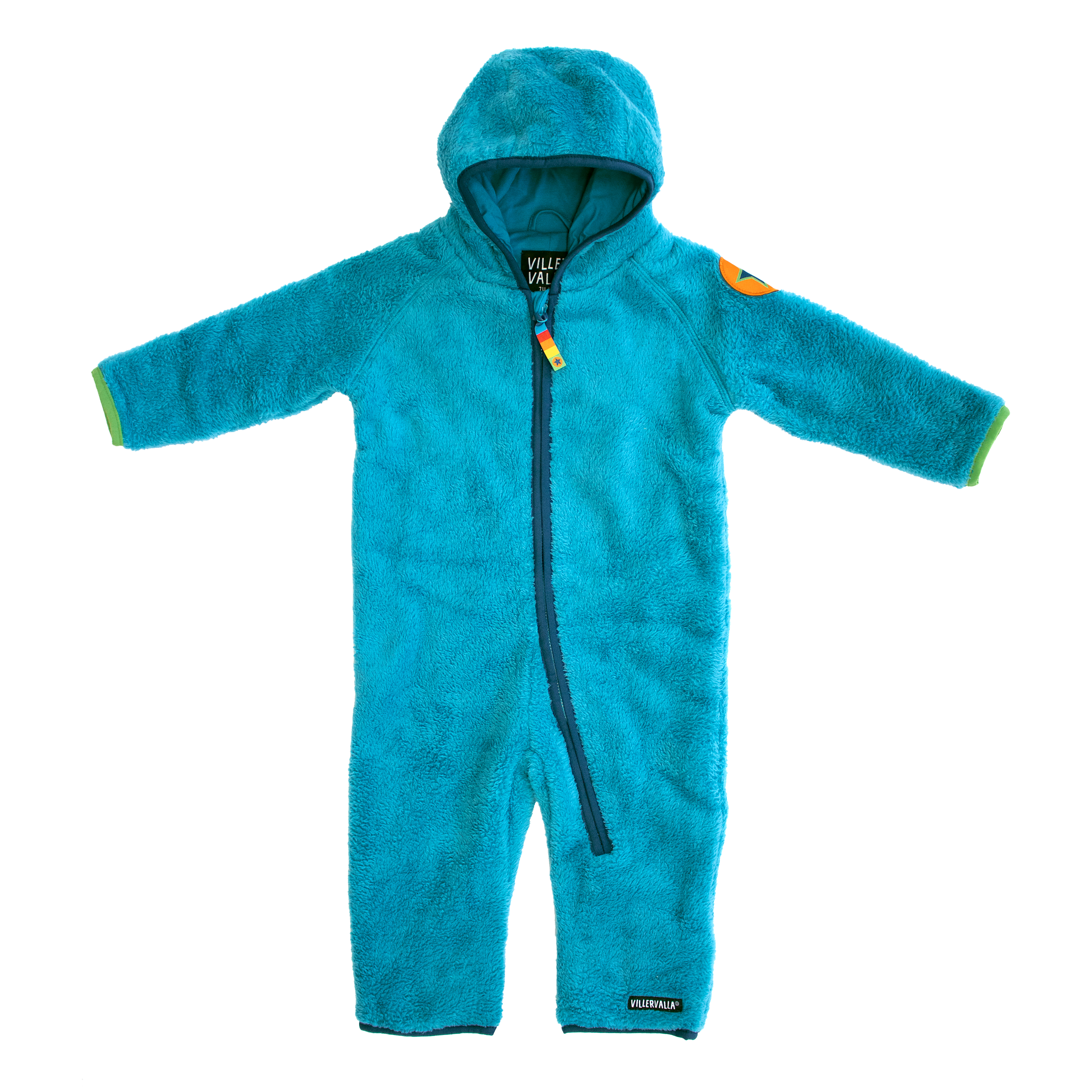 Villervalla - Lined Pile Fleece Suit - Fjord ** LAST SIZE 74/80cm
