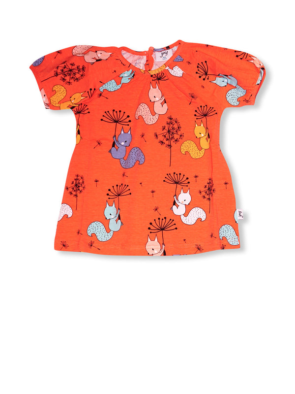 PRICE DROP * JNY - SS Puffy Tee - Flying Squirrel ** LAST SIZE 92cm