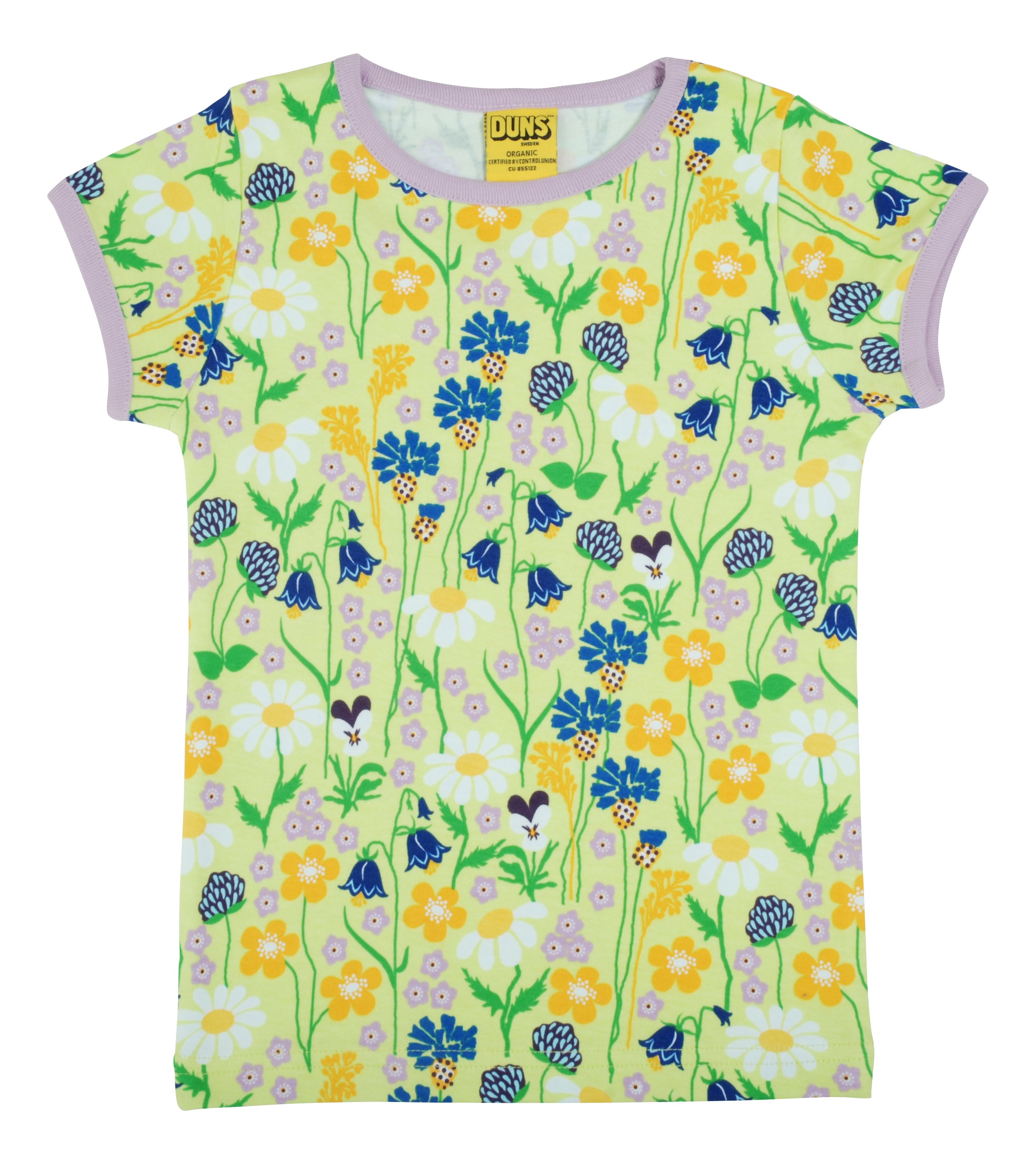 Duns Sweden SS Tee - Midsummer Flowers - Green