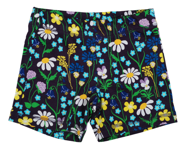 Duns Sweden - Shorts - Midsummer Flowers - Purple ** LAST PAIR sz 122/128cm