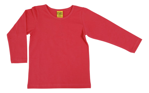 More Than A Fling - LS Tee - Rose Red