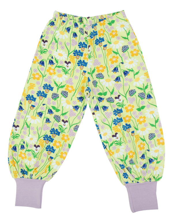 Duns Sweden - Baggy Pants - Midsummer Flowers - Green