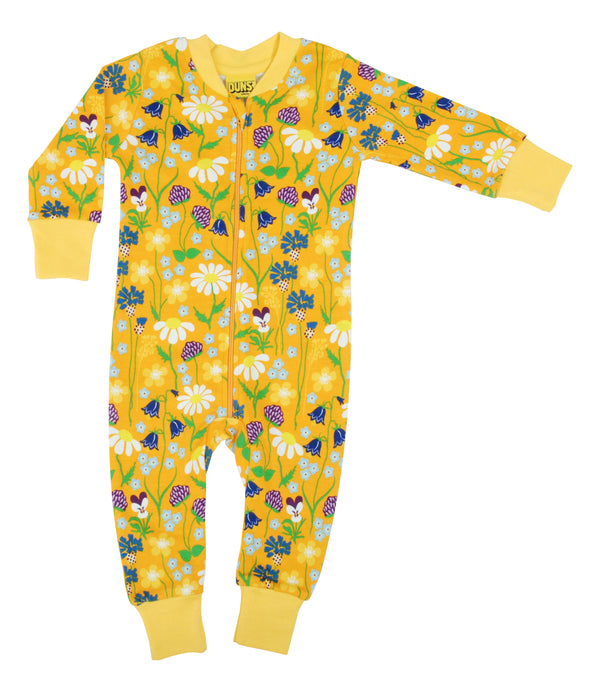 Duns Sweden - Zip Suit - Midsummer Flowers - Yellow