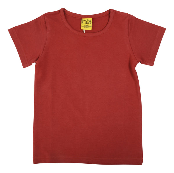 More Than A Fling - SS Tee - Brick Red