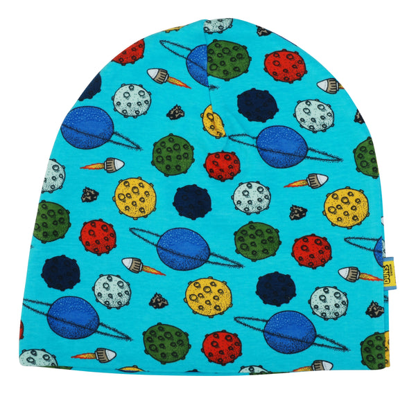 Duns Sweden - Double Layer Hat - Planets - Blue Atoll