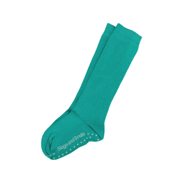 Slugs & Snails - Adult's Knee Socks - Block Colour - Jungle