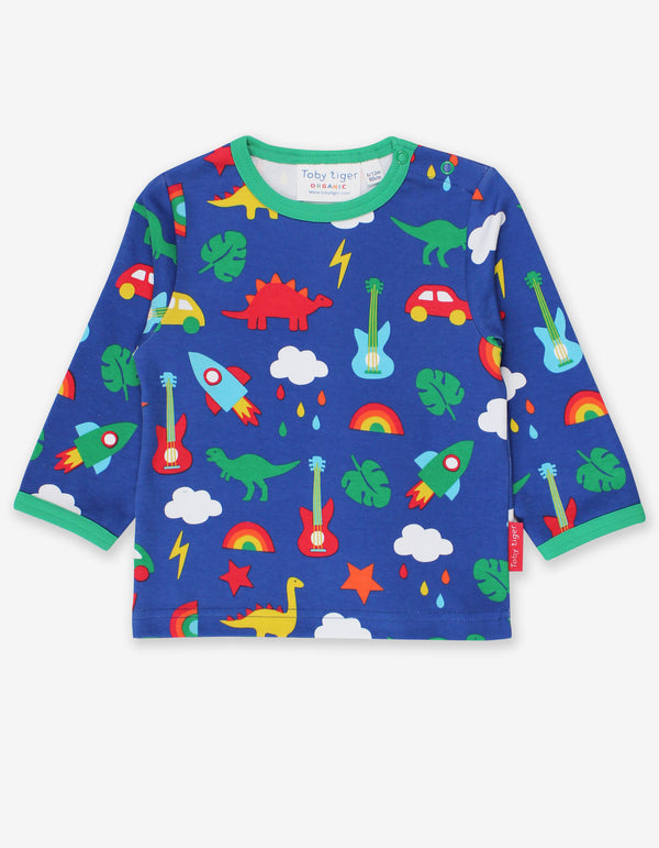 Toby Tiger - LS Tee - Organic Playtime Mix-Up
