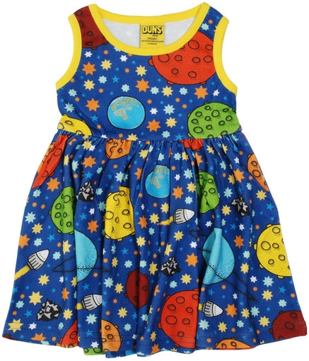 PRICE DROP * Duns Sweden Sleeveless Dress with Gathered Skirt - Space - Navy