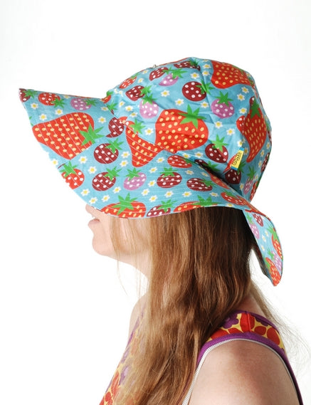 PRICE DROP * Duns Sweden - Sunhat - Strawberry Field - Turquoise ** LAST SZ Baby