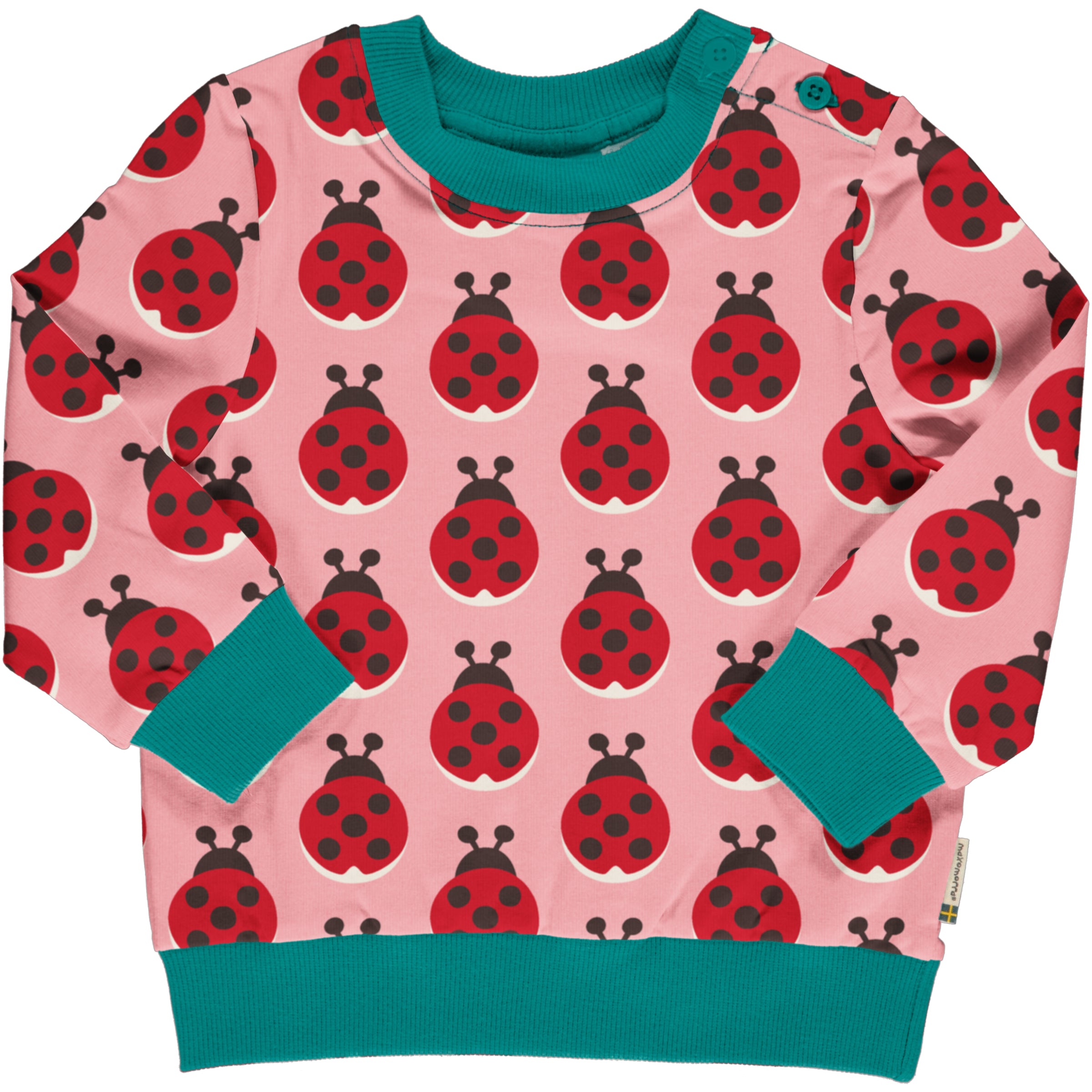 Maxomorra - Sweatshirt Button - Ladybug ** LAST ONE sz 86/92cm