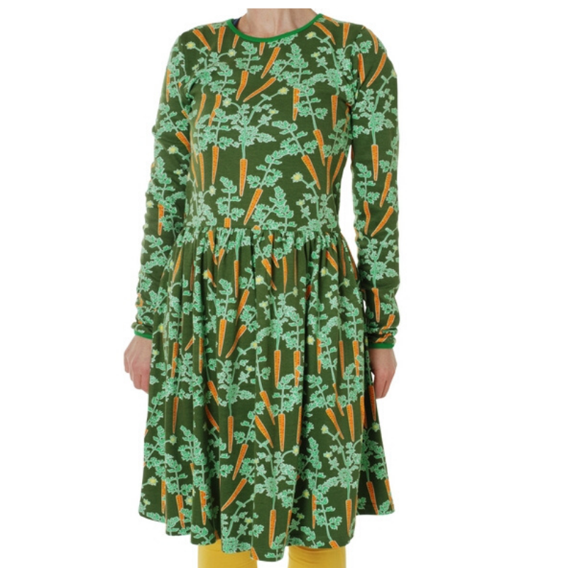 PRICE DROP * Duns Sweden LS Dress with Gathered Skirt - Carrots