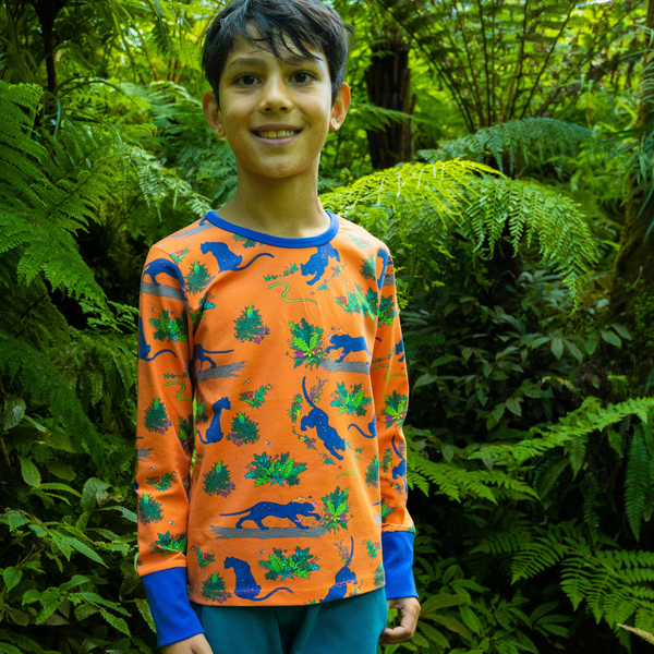 Coddi & Womple - LS Tee - Divya The Flower Painting Panther