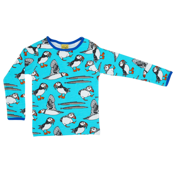 Duns Sweden - LS Tee - Puffin - Blue Atoll