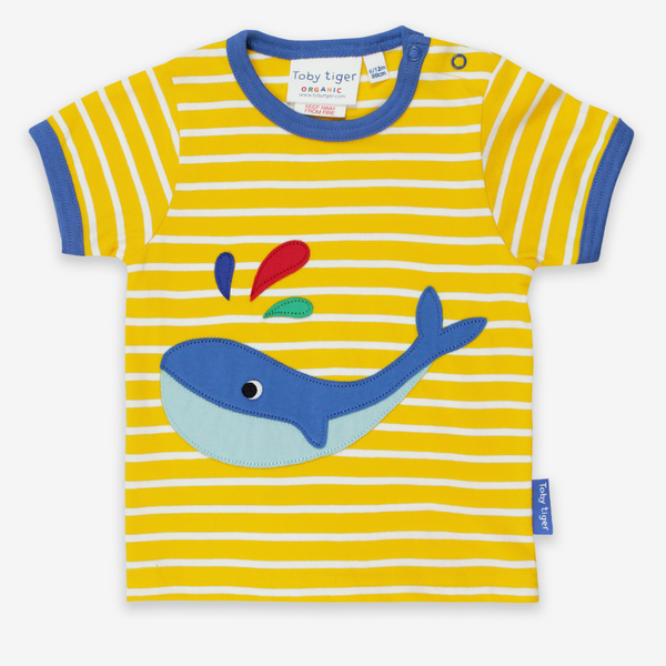 Toby Tiger - SS Tee - Organic Whale Applique
