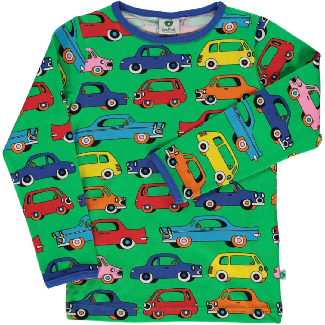 Smafolk - LS Tee - Cars - Apple Green