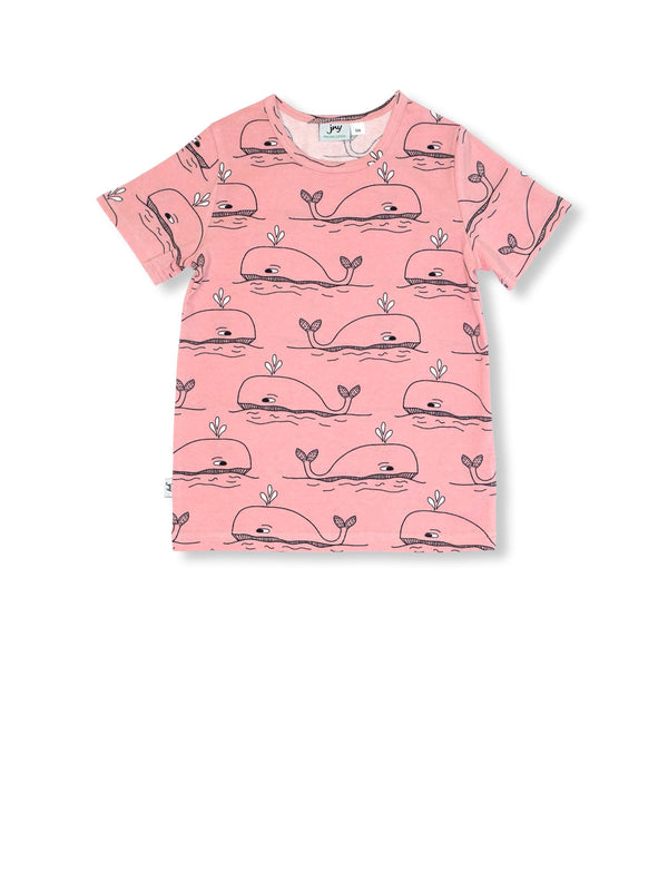 JNY - SS Tee - Whale - Pink