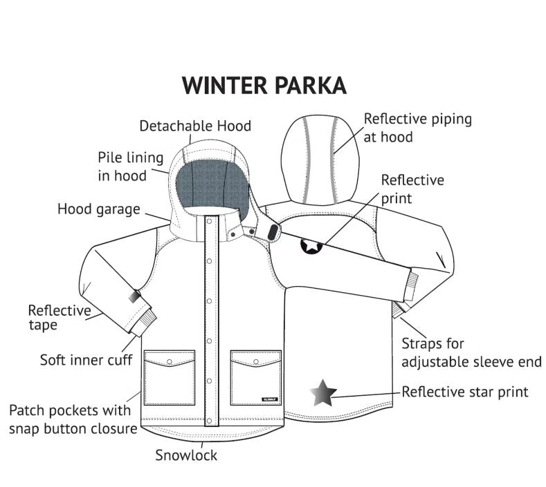 Villervalla - Winter Parka - Plum