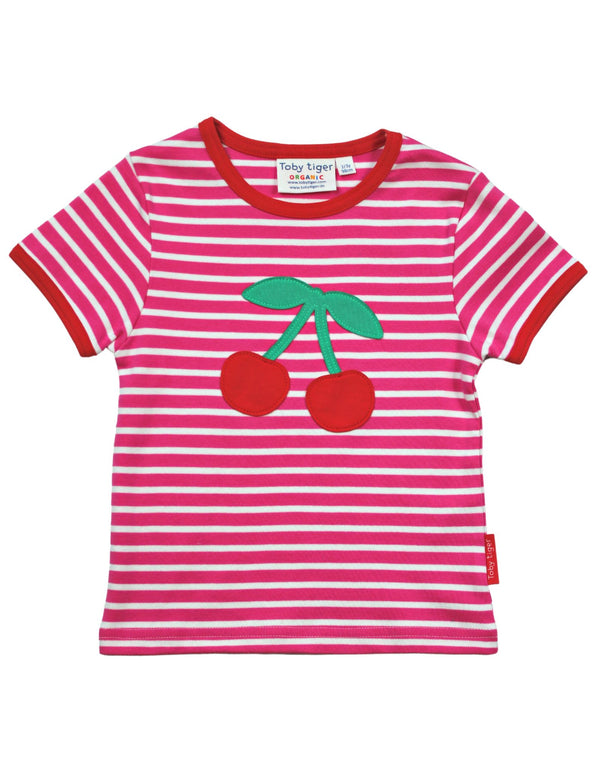 Toby Tiger - SS Tee - Organic Cherry Applique